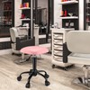 FNZIR Square Rolling Stool with Wheels Height Adjustable Swivel Stools