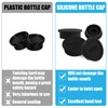 4pcs Bottle Lids for Sodastream Glass Bottle, Silicone Drink Water