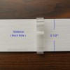 Valance Clips 6pcs 2-1/2'' Window Blinds Hidden Clip Clear Plastic