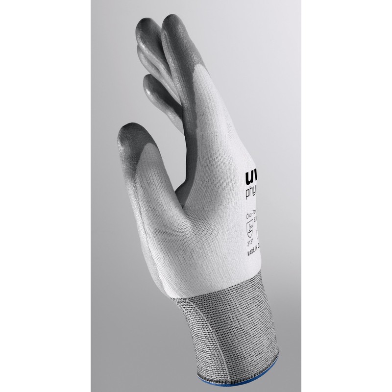 Uvex 60050 9 Phynomic Foam Safety Glove, Size: 9, White,