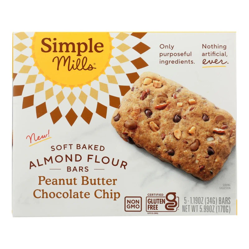 UD_Simple Mills Case of 6 Bar Sft Baked Peanut Butter