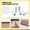 Mardatt 12 Pcs 3/8" Zinc Plated Metal Knurled Drop in