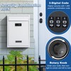 KYODOLED Locking Wall Mount Mailbox, Mail Boxes with Combination Lock