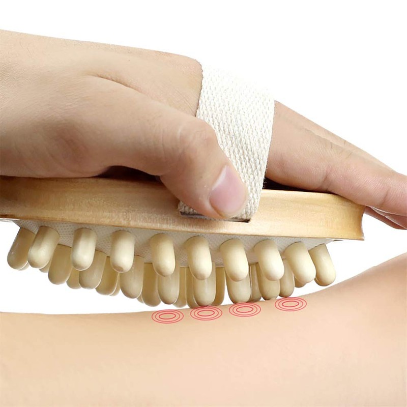 Natural Wooden Massage Body Brush for Cellulite and Improve Lymphatic