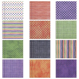 24 Sheets Christmas Pattern Paper, 5.9x5.9 Inch Single-Sided Christmas Craft Decoupage Paper Holiday Cardstock for DIY Decorative Background Card Stock Making Photo Album Decoration (12 Designs)