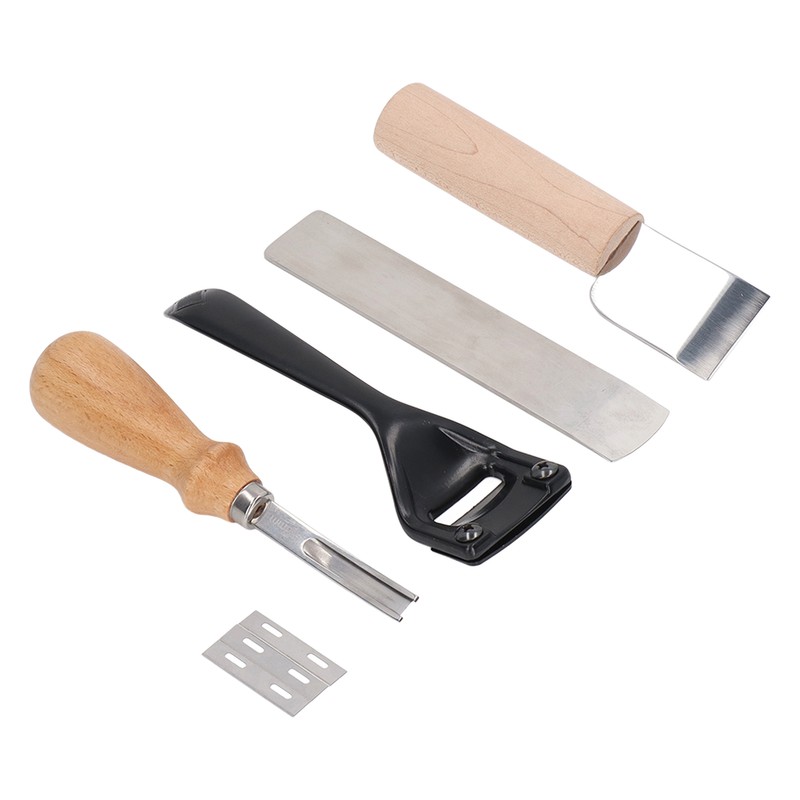 Metal Leather Skiver Set Easy Cutting Incisive Curved Handle Safety