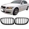 E90 E91 4 Door 09-11 Gloss Kidney Grille Double Bridge