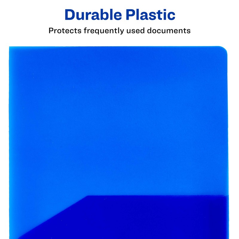 Avery Translucent Two Pocket Folder, Water Resistant, Holds up to