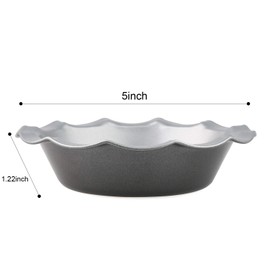 CHWAIKA Mini Pie Pans Set of 8 Small Pie Tins Nonstick Round Pie Plate for Baking