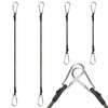 4Pcs Carabiner Bungee Cord, 30/60cm Heavy Duty Elasticated Cords, Outdoor