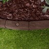 Rubberific 4' Rubber Cobblestone Flexible No Dig Landscape Mulch Border