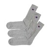 Champion CMSCY002/CMSCH002 Men's High Socks, Plain Socks, 3-Pair Set, Half