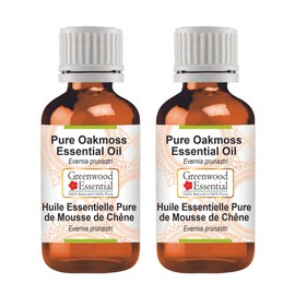 Greenwood Essential Pure Oakmoss Essential Oil (Evernia prunastri) Steam Distilled (Pack of Two) 5ml X 2 (0.16 oz)