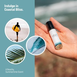 ULU Lagoon Roll-On Perfume - Travel-Sized Coconut Surf Wax Fragrance, Easy-to-Use and Carry, Universal Scent - Ideal Gift for Beach Lovers!