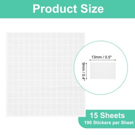 QUARKZMAN 15 Sheets Barcode Labels 0.5 x 0.4 Inch Printable Laser & Inkjet Labels for Copier Shipping Labels File Folder Envelopes, 196 Per Page, 2940 Labels