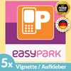 5 x EASYPARK Easy Park Rear Glass Sticker Ticket Sticker