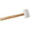 Kraftwerk Rubber Mallet, White, Hickory Handle