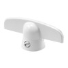 CRL White T-Crank Window Handle With 3/8" Spline Size for