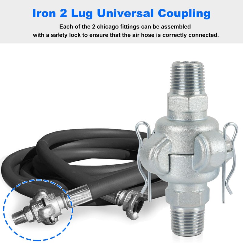 1/2 Air Hose Fitting FOR Chicago Air Fitting, 1/2 NPT