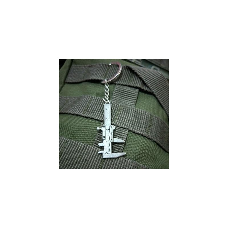 Mini Vernier Caliper Keychain, Car Keychain, 3D Movable Precision Measurement