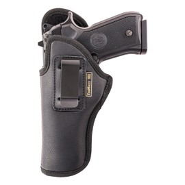 MAXX CARRY IWB Gun Holster Conceal Carry, Soft Leatherette, Optic Ready, Fits: Beretta 92FS, 92X, APX, CZ 75 Full Size, FN 5.7, G 20, G 21, SIG P320, M17, Walther PPQ M2 Q5, Canik TP9 SFX. (Left)