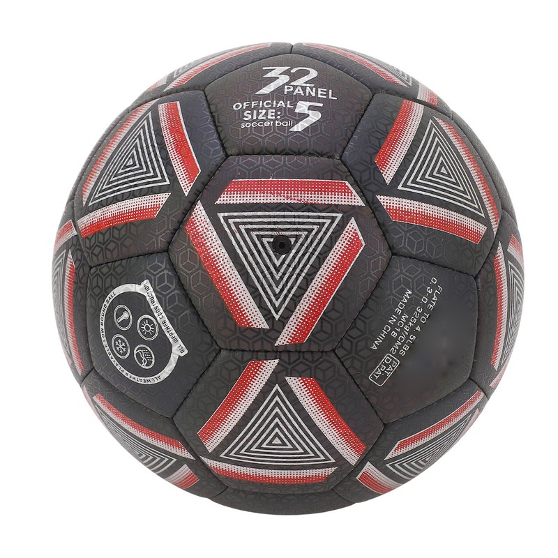 Reflective Soccer Ball Standard Size 5 Durable PU Leather Luminous