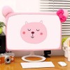 YEHEI Pink Computer Monitor Covers Monitor Dust Cover Computer Decorative