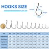 Fishfun 50Pcs Circle Hooks with Fishing Hook Remover, Super Sharp