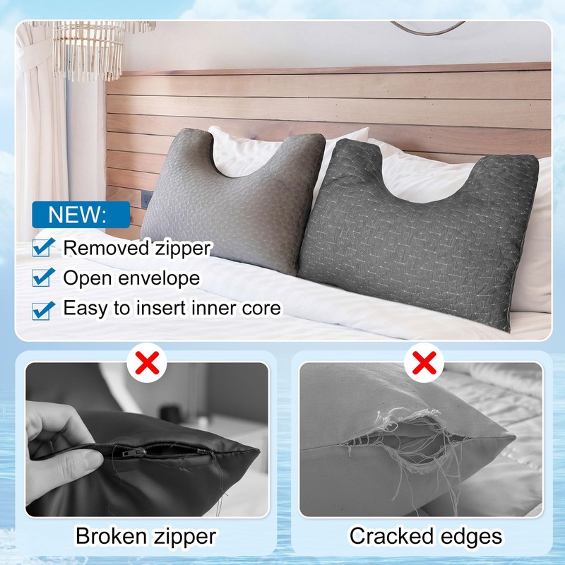 Hahafelt Cooling Sleeper Side Pillowcase (Only Pillowcase) Cool Two-Sided Design