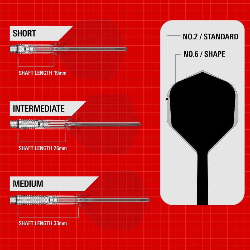 Target Darts K-Shift No.6 Integrated Flights & Shafts | K