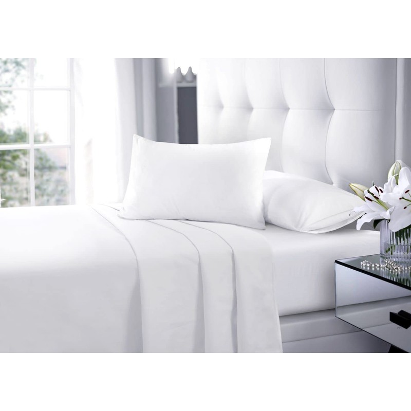 Fitted Bed Sheet With FREE MATCHING 2 X PILLOW CASES