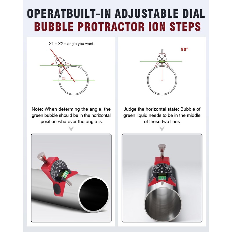 BAOSHISHAN Centring Aid for Pipes, Pipe Marking Tool for Measuring