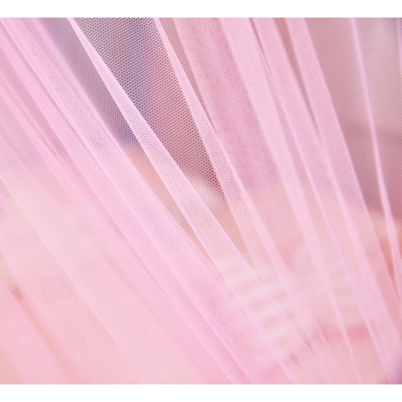 Mengersi Gray Canopy Bed Curtains Mosquito Net Bed Drapes for