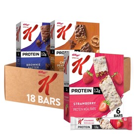 Special K Bar Protein Meal Bars, Meal Replacement, Bulk Protein Snacks, Variety Pack (3 Boxes, 18 Bars)