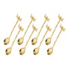 sourcing map 8pcs Retro Dragonfly Spoon, 4.3 Inch Coffee Spoon,