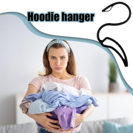 Closet Hoodie Organizer | 10-Pieces S-Shaped Hangers for Closet Storage | Space-Saving Hooks, Clothes Organization for Hats Scarves Jackets Bags Pants Sweatshirts