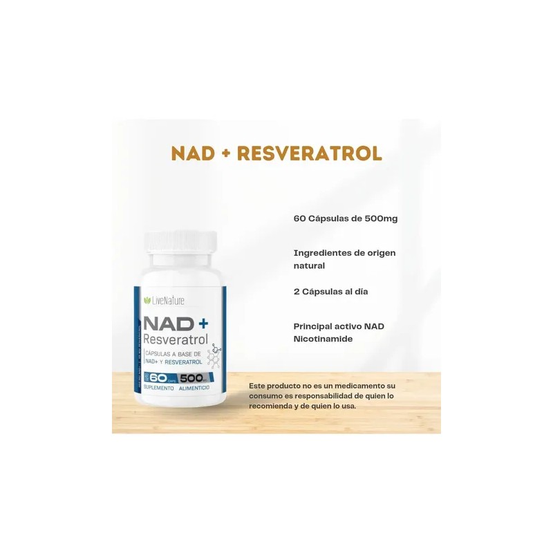 Nad Resveratrol - 60 Caps Live Nature