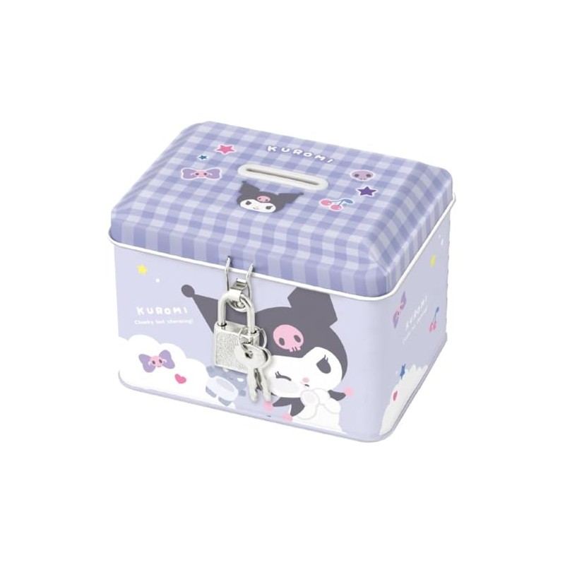 CRUX Key-Attached Can Bank Sanrio Characters SANRIO (Kuromi Mugyutto)
