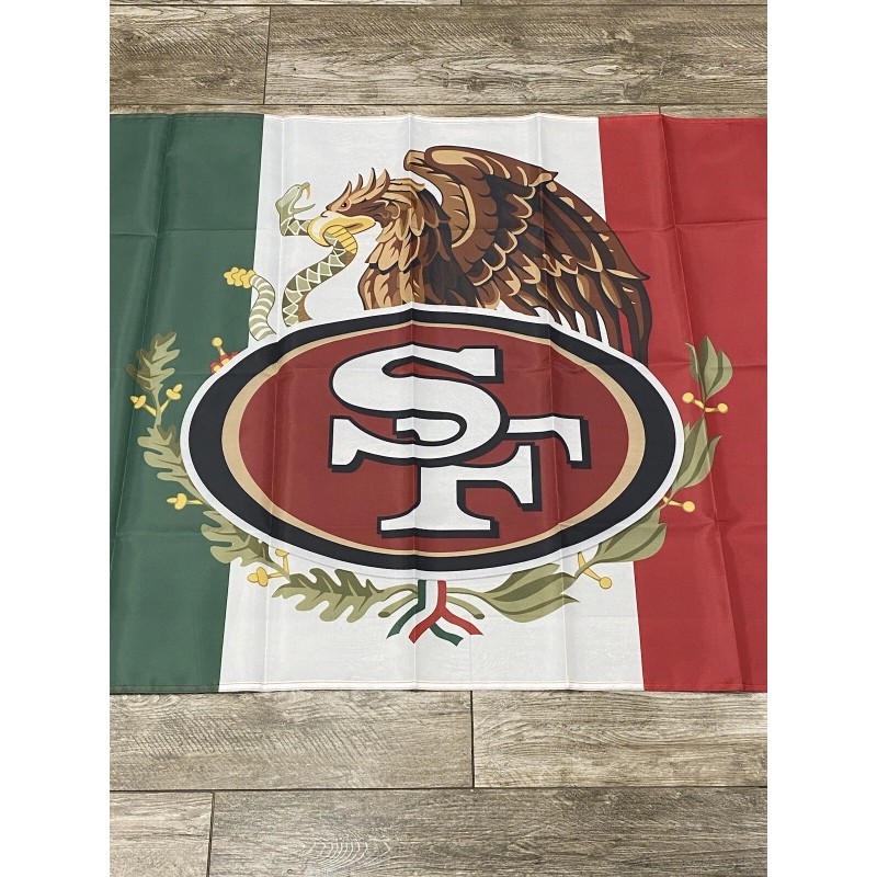 San Francisco 49ers Mexican Flag 3' x 5' Banner Quest