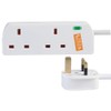 2 Gang Surge Protected Extension Lead 5m White