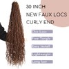 BOHOBABE Faux Locs Crochet Hair 30 Inch, Boho Soft Crochet