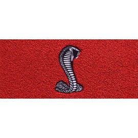 ACC Floor Mats Mustang 1994-2004 Black Fit Carpet Floor Mats 4PC w/Cobra Snake Logo on Fronts