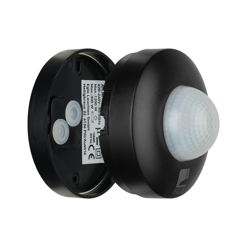 Eglo 97422 DETECT ME 6 PIR Motion Sensor in Black