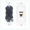 Wallplate City [ 2 GANG ] 15 Amp Round Power