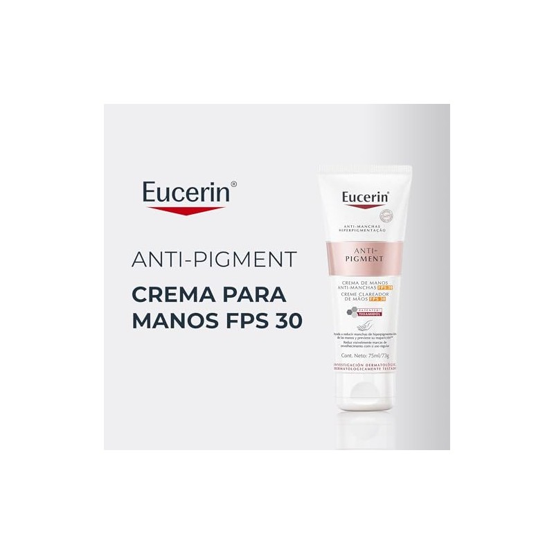 Eucerin Crema Para Manos Anti-Pigment Fps 30 (75 Ml), Con
