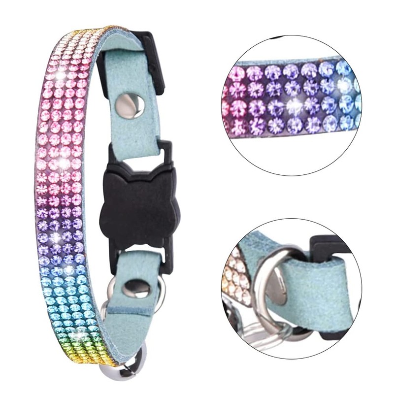 Cute Dazzling Sparkling Dog Cat Rhinestone Collar Adjustable Collars for