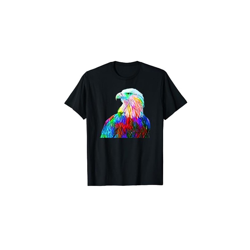 Colorata Aquila Falco Uccello Maglietta