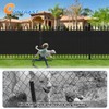TANG 8' x 25' Privacy Fence Screen Black Shade Cloth
