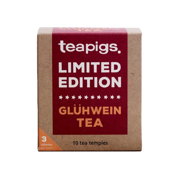 Teapigs Limited Edition Winter Glühwein Herbal Tea Made With Whole Fruits and Spices (1 Pack of 10 Tea Bags) Naturally Caffeine Free | Herbal Tea | Christmas Limited Edition