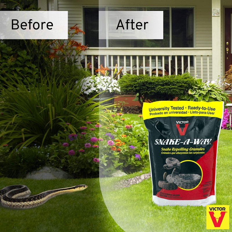 Victor VP364B Snake-A-Way Outdoor Snake Repelling Granules 4lbs, Snake Repellent